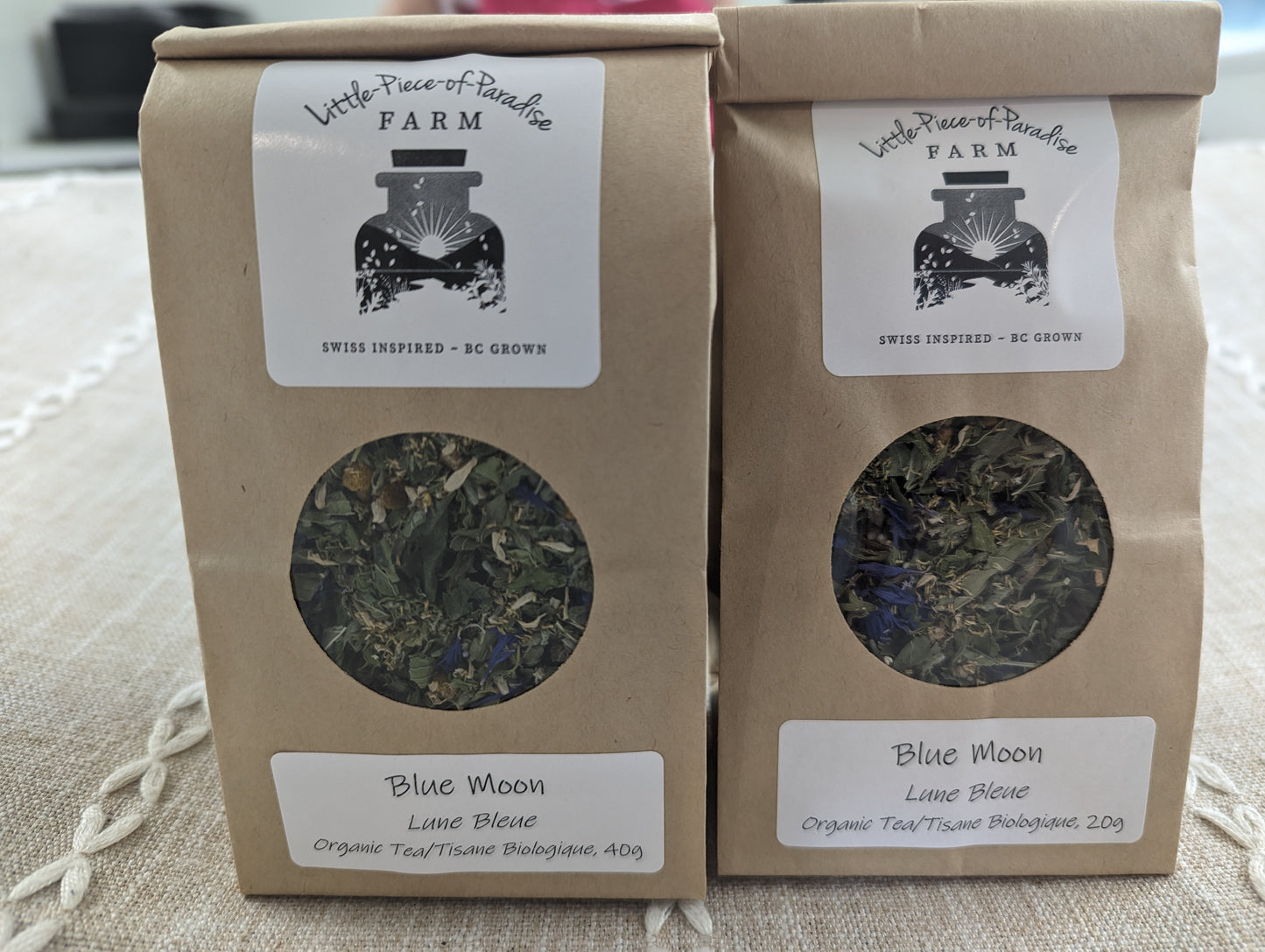 Organic Blue Moon Tea, Sustainable Farm Grown Loose Leaf Herbal Infusion