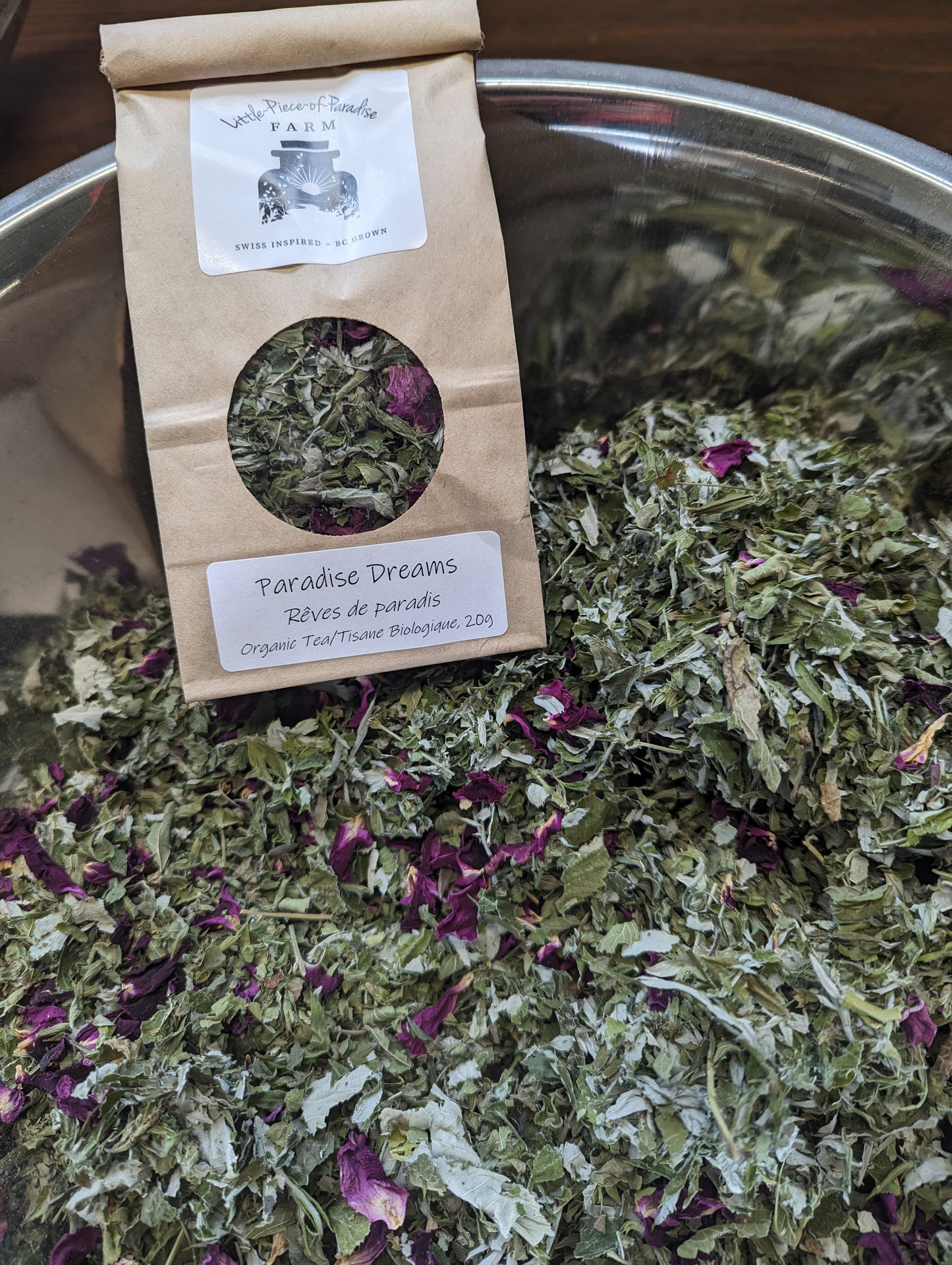 Organic Paradise Dreams Tea, Sustainable Farm Grown Loose Leaf Herbal Infusion