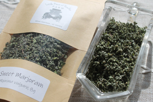 Organic Sweet Marjoram, Majorana vulgare, Sustainable Canadian Farm Grown Herb
